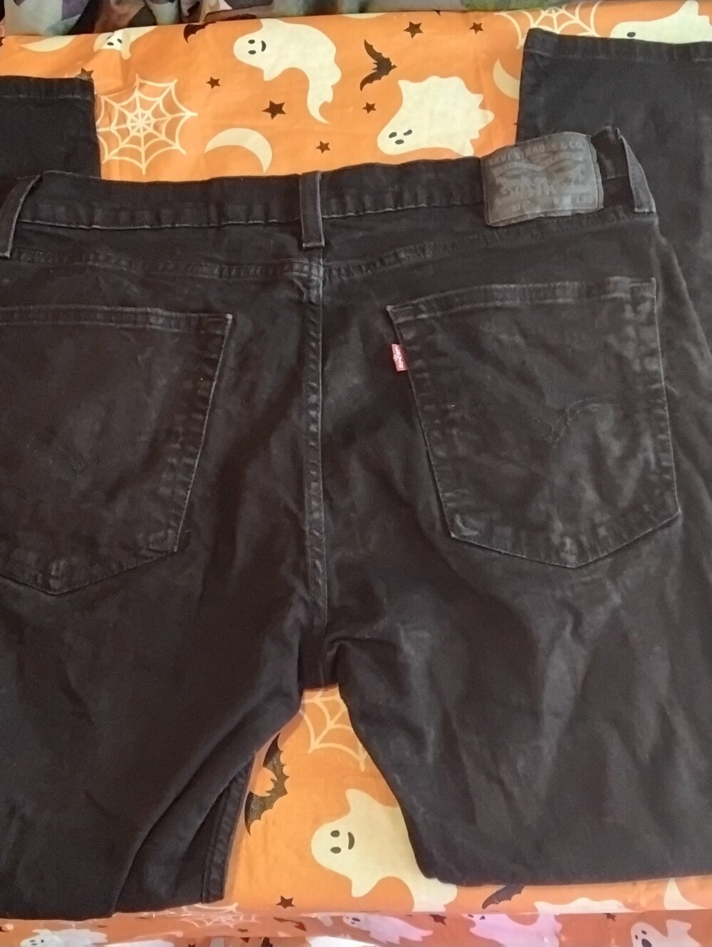 Levi's Black Classic Straight Leg 514 Jeans Men's 36W 30L cotton with stretch